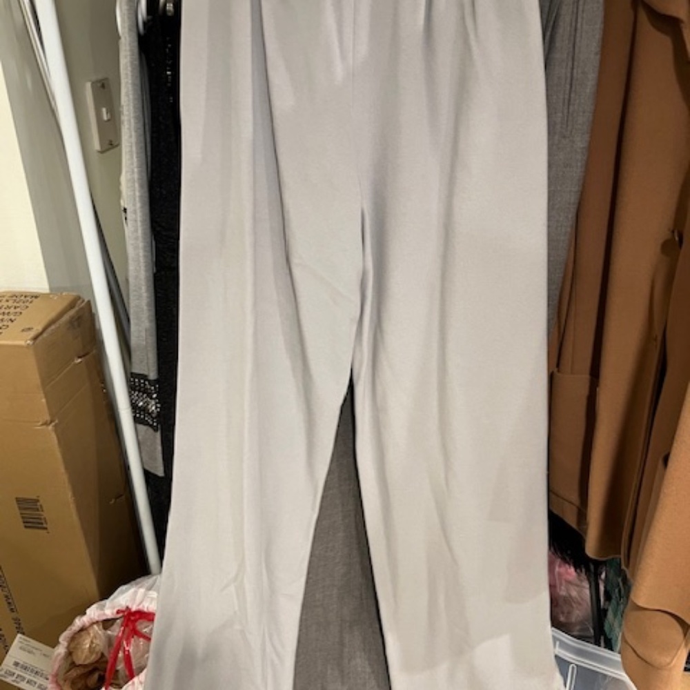Womens Giorgio Armani cashmere & wool pants.  Light grey.  Size 6  NWT